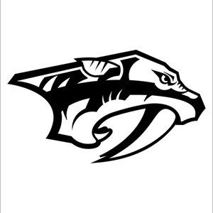 NHL Hockey NASHVILLE Predators Logo Vinyl Decal 5"